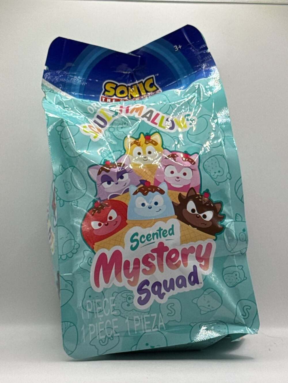 Squishmallows Sonic the Hedgehog Scented Mystery Squad Ice Cream Blind Bag 5" Pl